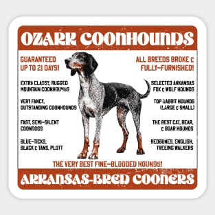 Ozark Coonhounds Sticker